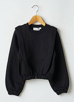 Sweat-shirt noir MOLLY BRACKEN pour fille