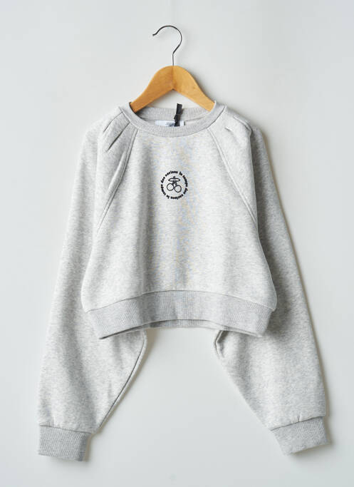 Sweat-shirt gris LE TEMPS DES CERISES pour fille