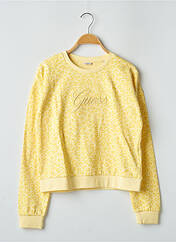 Sweat-shirt jaune GUESS pour fille seconde vue