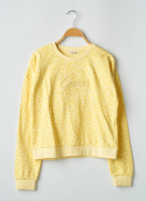 Sweat-shirt jaune GUESS pour fille