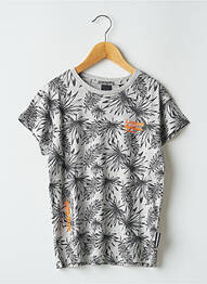 T-shirt stretch manches courtes gris LE TEMPS DES CERISES garcon