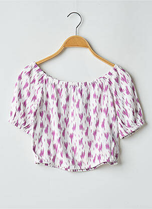 Top manches courtes manches courtes violet LE TEMPS DES CERISES fille