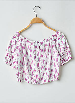Top manches courtes manches courtes violet LE TEMPS DES CERISES fille