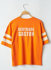 T-shirt orange GERTRUDE + GASTON pour garçon seconde vue