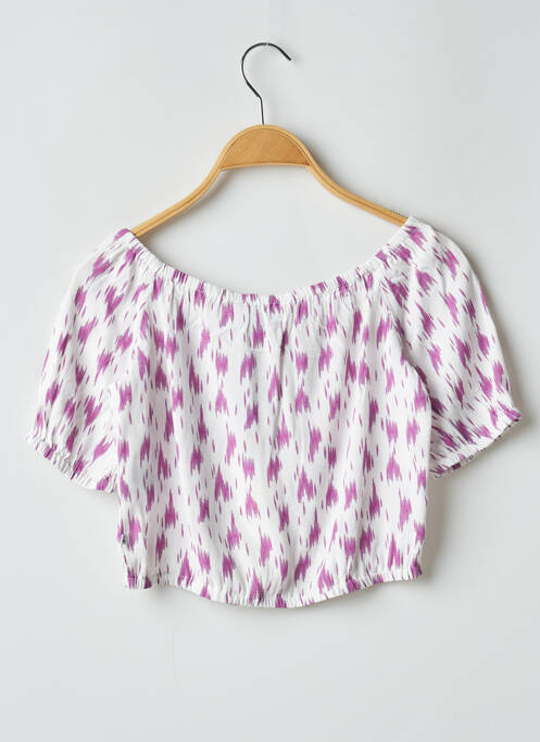 Top manches courtes manches courtes violet LE TEMPS DES CERISES fille
