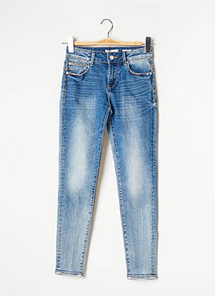Jeans coupe slim taille basse taille basse bleu FRACOMINA femme