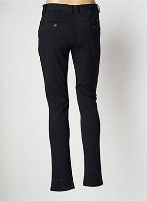 Pantalon chino broderie galons latéraux taille haute noir FRACOMINA femme