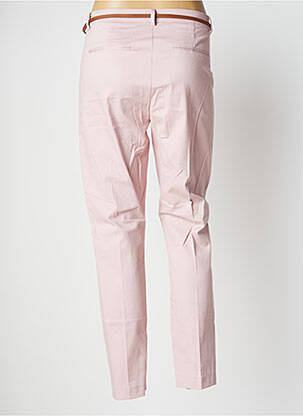Pantalon chino tissage popeline taille normale rose B.YOUNG femme