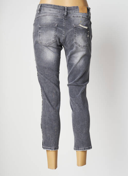 Jeans coupe slim gris FRACOMINA pour femme