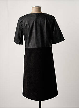 Robe mi-longue manches courtes manches courtes noir LA FÉE ATELIER BY LA FÉE MARABOUTÉE femme