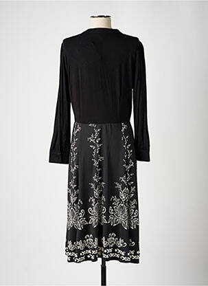 Robe longue manches longues manches longues noir K-DESIGN femme