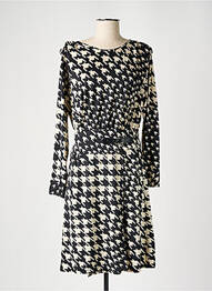 Robe mi-longue manches longues manches longues noir K-DESIGN femme