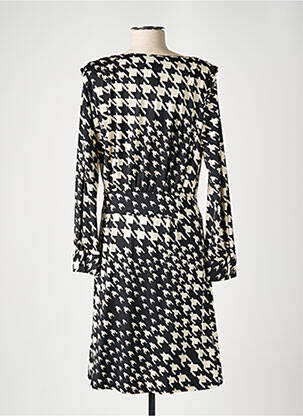 Robe mi-longue manches longues manches longues noir K-DESIGN femme
