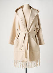 Manteau long beige K-DESIGN pour femme seconde vue