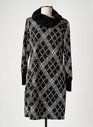 Robe mi-longue noir K-DESIGN pour femme