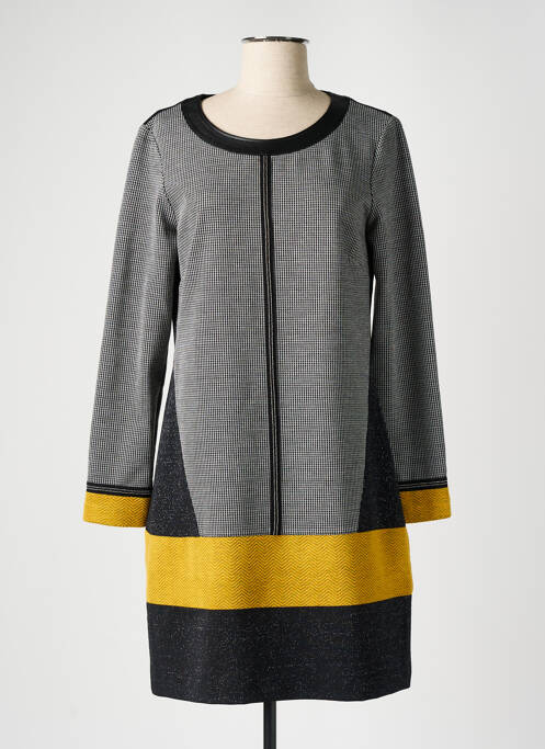Robe mi-longue manches longues manches longues gris DIVAS femme