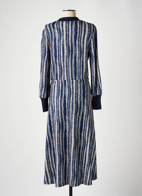 Robe longue bleu K-DESIGN pour femme