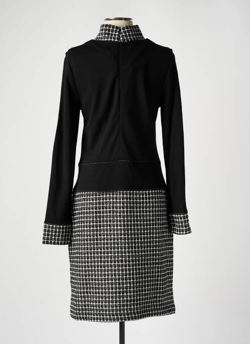 Robe mi-longue noir DOLCEZZA pour femme