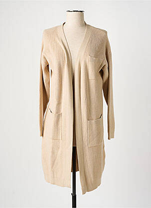 Gilet manches longues stretch beige PASSIONI femme