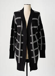 Gilet manches longues stretch noir K-DESIGN femme