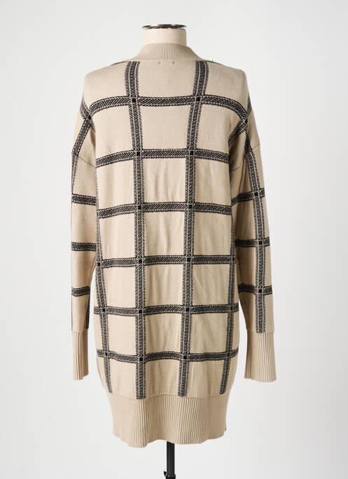 Gilet manches longues beige K-DESIGN pour femme