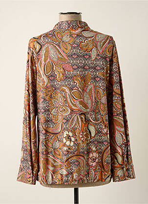 Top stretch manches longues orange K-DESIGN femme