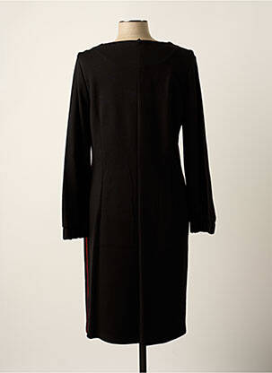 Robe mi-longue manches longues manches longues noir TUZZI femme