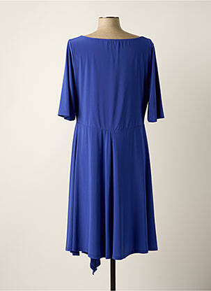 Robe mi-longue manches 3/4 manches 3/4 bleu MICHAELA LOUISA femme