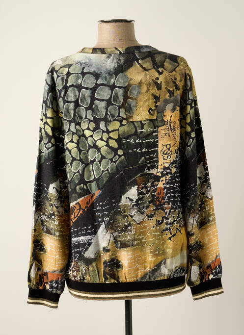 Blouse imprimé fantaisie manches longues vert DOLCEZZA femme