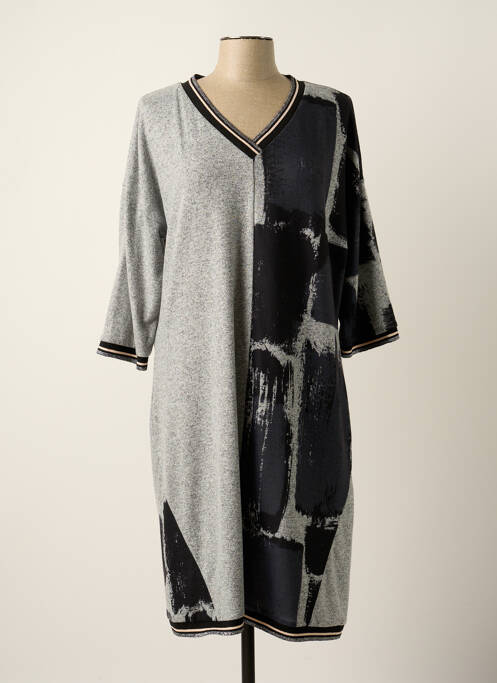 Robe mi-longue gris FRED SABATIER pour femme