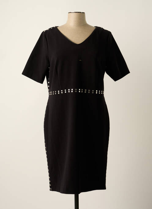 Robe mi-longue noir PAUSE CAFE pour femme