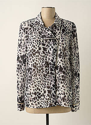 Chemisier coupe fluide manches longues noir LESLIE femme