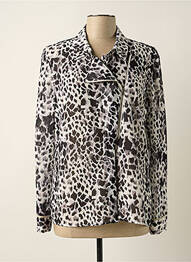 Chemisier coupe fluide manches longues noir LESLIE femme
