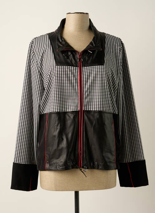 Veste casual coupe droite noir FRED SABATIER femme