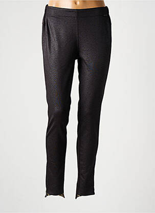Legging effet matière satinée taille haute noir FRED SABATIER femme