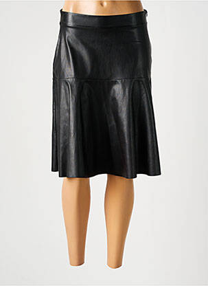 Jupe mi-longue fermeture zip latéral noir FUEGO WOMAN femme
