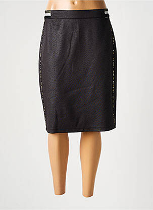 Jupe mi-longue noir FRED SABATIER femme