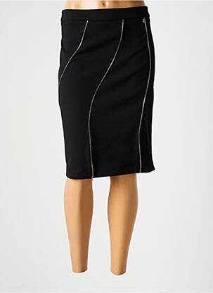Jupe mi-longue stretch noir RINASCIMENTO femme