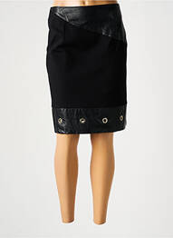 Jupe mi-longue stretch noir POUSSIERE D'ETOLE femme