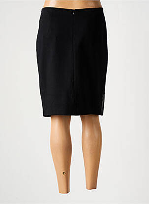 Jupe mi-longue stretch noir POUSSIERE D'ETOLE femme