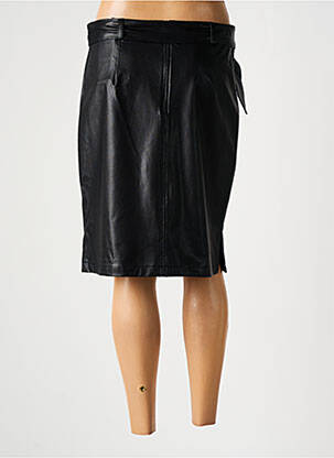 Jupe mi-longue taille à pinces noir FRED SABATIER femme