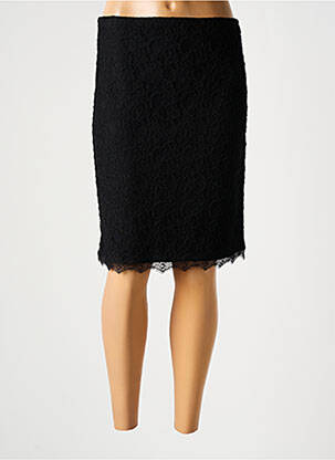 Jupe mi-longue coupe droite noir JOSEPH RIBKOFF femme