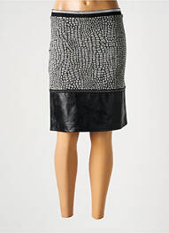 Jupe mi-longue stretch gris DIVAS femme