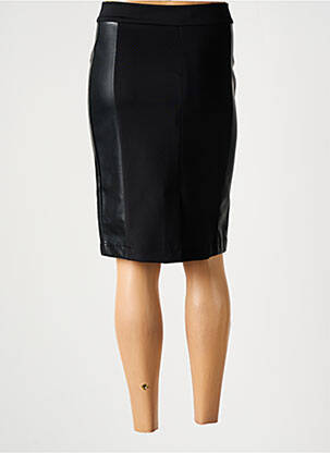 Jupe mi-longue noir LESLIE femme