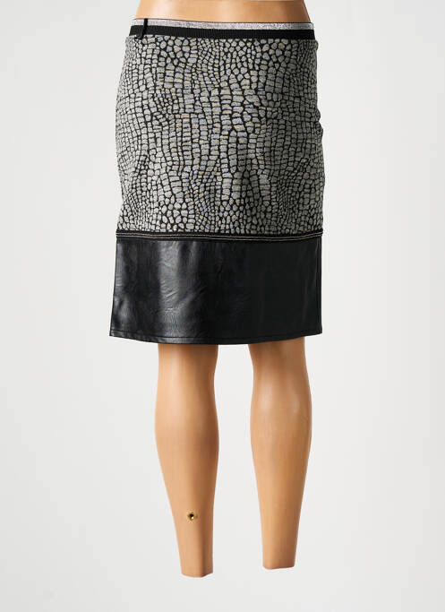 Jupe mi-longue gris DIVAS pour femme