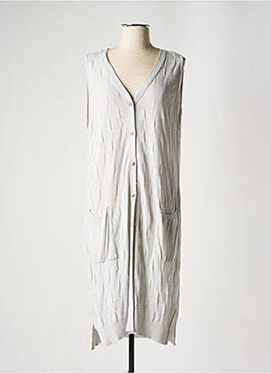 Gilet sans manche poches gris MAYAMOI femme