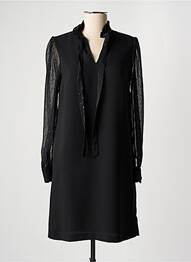 Robe courte manches longues manches longues noir TINTA STYLE femme