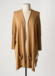Gilet manches longues manches longues marron LA FEE MARABOUTEE femme