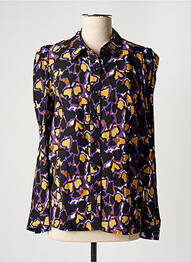 Chemisier coupe cintrée manches longues violet LA PETITE FRANCAISE femme