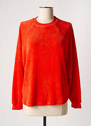 Pull coupe droite manches longues orange HARRIS WILSON femme